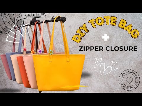 This DIY Tote Bag with ZIPPER is So Easy You’ll Want to Make 5!