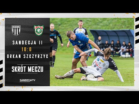 V liga: Sandecja II Nowy Sącz - Orkan Szczyrzyc 10:0 (5:0), skrót meczu | 22.10.2023