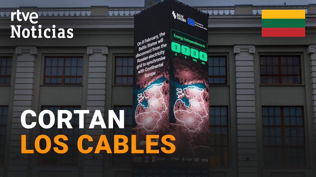 BÁLTICOS: Los TRES países se "DESENCHUFAN" físicamente de RUSIA | RTVE Noticias