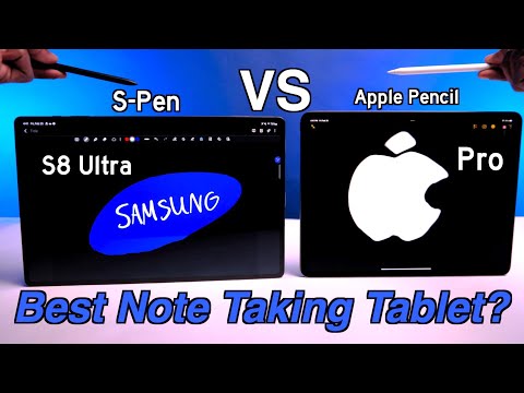 S-Pen Better than Apple Pencil? - iPad Pro M1 vs Galaxy Tab S8 Ultra