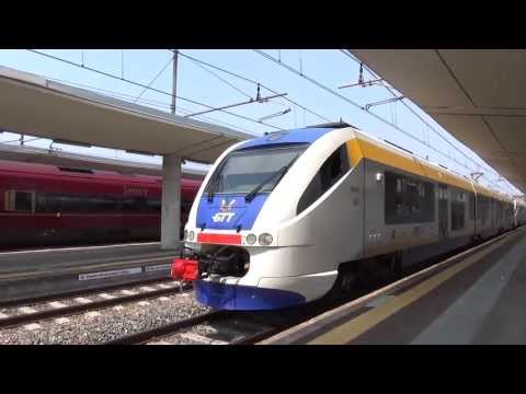TRENO ITALO E MINUETTO IN DOPPIA IN TRANSITO STAZIONE DI LINGOTTO (TO) 18 - 4 - 2013.
