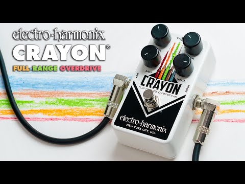 Electro-Harmonix Crayon 69 Full-Range Overdrive Pedal with 9V Battery