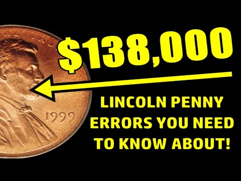 TOP 5 LINCOLN PENNY ERRORS OF ALL TIME! - One Example Sells For $138,000!