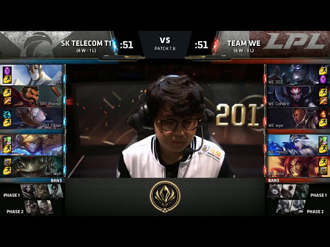 [MSI 2017 Group Stage] SKT vs WE highlights 15/05/2017 | Xiye use Lucian destroy Faker and SKT