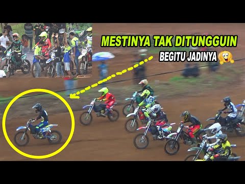 SEMPAT TROUBLE SEBELUM START NAMUN LIHAT KEMUDIAN...LATBER GRASSTRACK DIWARNAI CRASH GEGARA LICIN