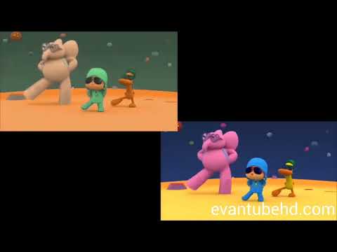 Pocoyo Gangnam Style Green vs Original 100,000 Subscribers!! Thank you all!! 😊😊😁