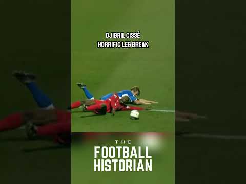 Djibril Cisse horrific leg break 😬 #djibrilcissé #liverpool #blackburn #footballinjury #legbreak