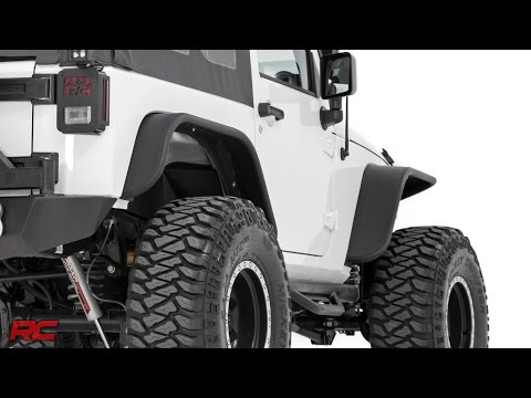 2007-2017 Jeep Wrangler Tubular Fender Flares by Rough Country