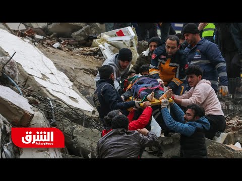 , title : 'عاجل: ارتفاع عدد ضحايا الزلازل في تركيا إلى 1114 شخصاً وسوريا إلى 371 شخصاً - أخبار الشرق'