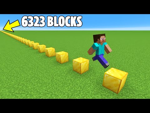 Jumping 6323 Blocks to Break a Minecraft Record