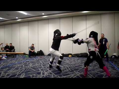 Arnold Fencing Classic 2018 Longsword - Ashleigh Hobbs vs 03