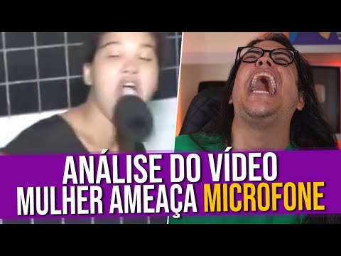 Análise do Vídeo:  Mulher Detida Ameaça o Microfone