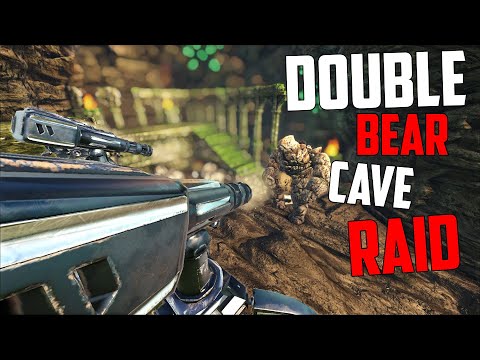 Raiding Super Toxic Duo Tribe Double Bear Cave - Official Arkpoc PvP