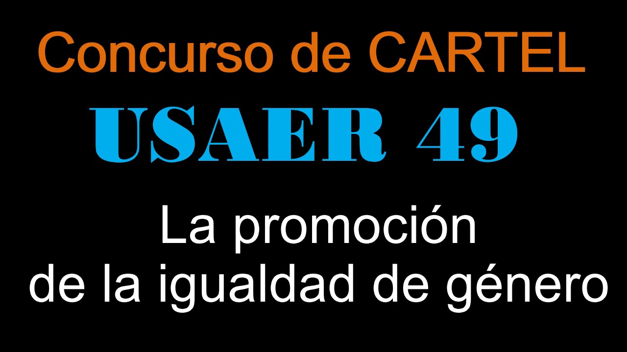 CARTEL USAER 49. Concurso