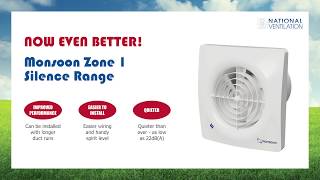 MONSOON IP45 100MM ZONE 1 FAN C/W PULL CORD