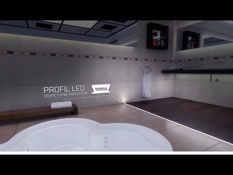Відео огляд Алюмінієвий врізний профіль тип TERRA для LED стрічок, з розсіювачем LUMINES. (Ціна за 1 м.п.)
