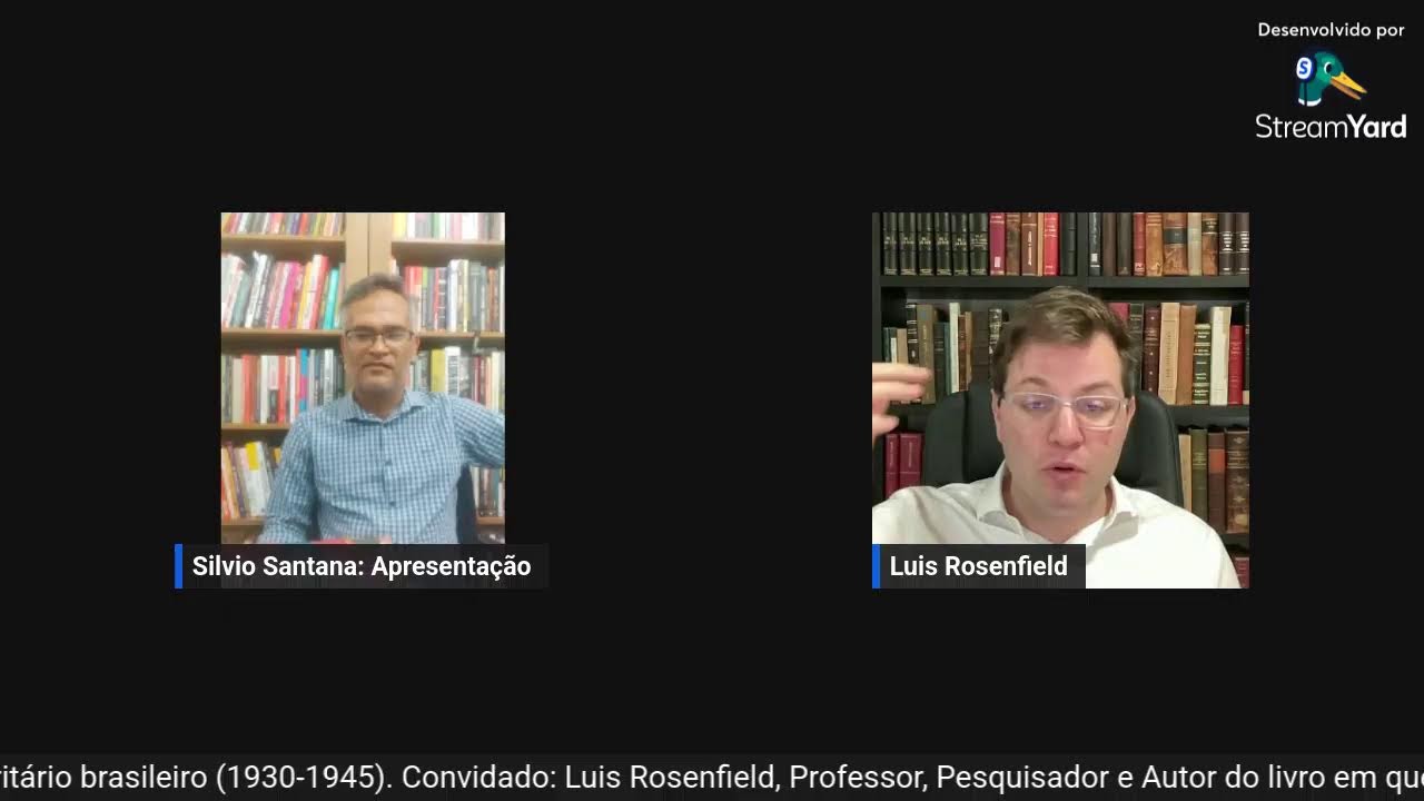 OLHAR INQUIETO - Convidado: Luis Rosenfield. Livro em discussão: Revolução Conservadora.