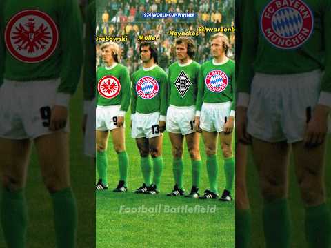 Germany World Cup Winners 1974🔥Clubs🤔#footballshorts #fußball #bayern