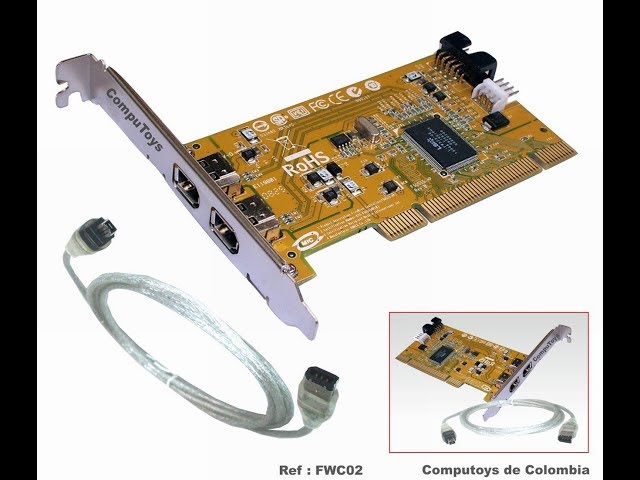 Vídeo relacionado con KALEA-INFORMATIQUE Tarjeta Controladora PCI Express PCIe a FireWire 400 IEEE1394a 2+1 Puertos 6 Puntos y 4 Puntos con Chipset Via VT6315. con Cable Ilink y Soportes de Perfil Bajo y Alto