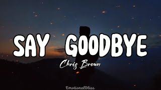 Say Goodbye || Chris Brown (Lyrics)