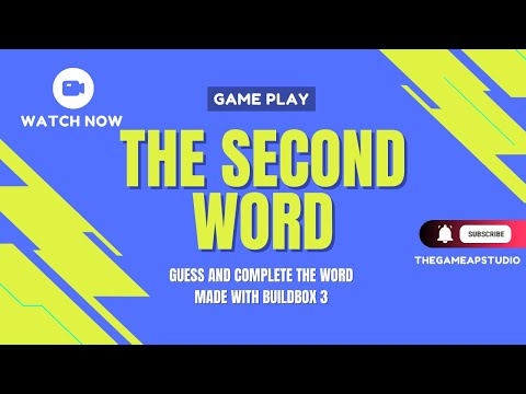 The Second Word-Find The Words Video