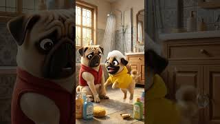 O cachorrinho ficou careca, mas ele ganhou uma per
