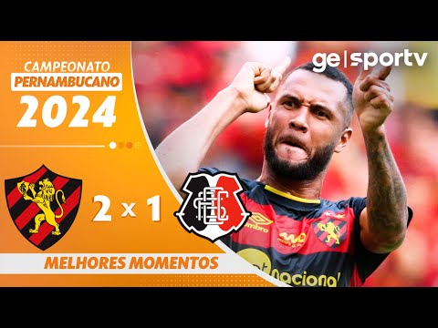 Gols e lances de Sport x Santa Cruz