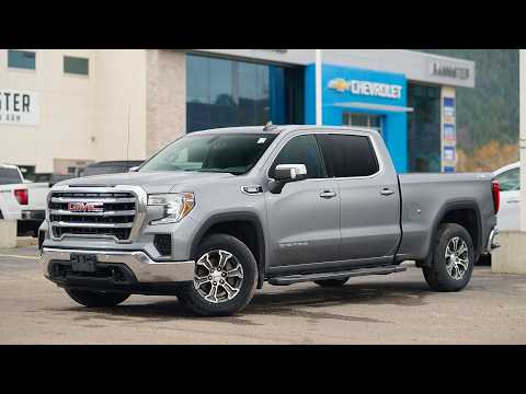 2020 GMC Sierra 1500 Crew Cab Standard Box 4-Wheel Drive SLE in Silver for sale at Salmon Arm Chevrolet Buick GMC in Salmon Arm, BC