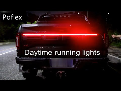 Led tailgate brake light strip