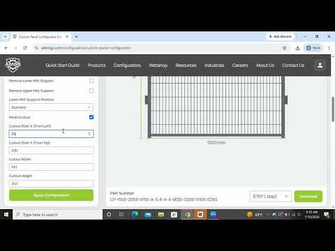 AMGS Custom Panel Configurator Demo
