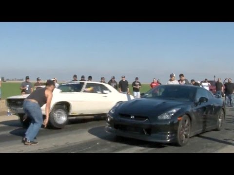 Tuned Nissan GT-R Versus All-American Muscle