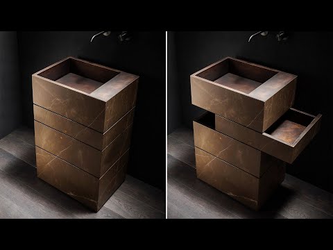 Luxury bathroom sinks: Slide Sink by Alessandro Isola