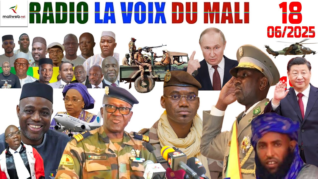 La Revue de Presse de la RADIO LA VOIX DU MALI du 18 Juin 2025