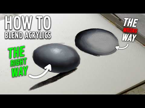 How to Blend Acrylic Paints The Easy Way