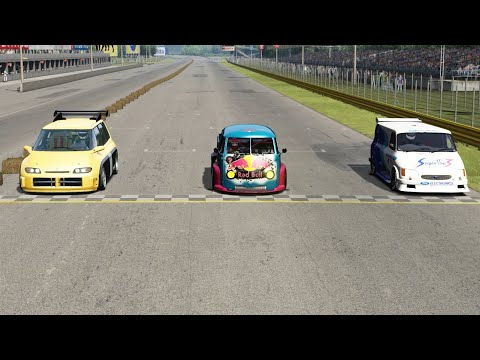 Volkswagen T1 Transporter LM917K vs Ford Supervan 3 vs Renault Space F1 at Monza Full Course
