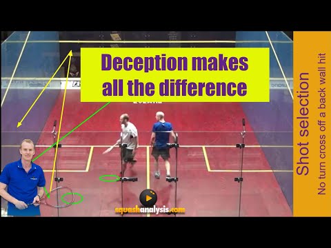 Squash analysis - No turn cross off a back wall hit