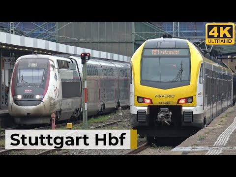 Stuttgart Hbf 01.11.2025 - Nachmittagsverkehr mit internationalen ICE-, IC- & MEX-Zügen