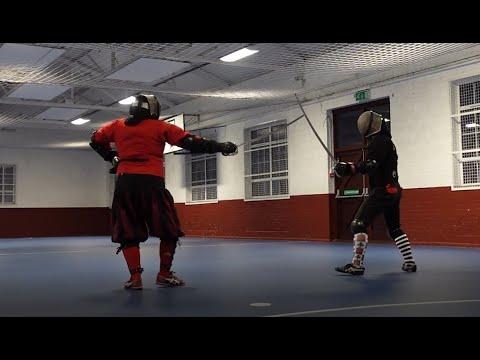 Military Sabre Sparring 'Man Down!' - Jordan v Michael