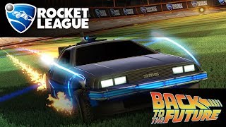 [60 FPS] Rocket League DLC (Back to the Future Delorean Gameplay)