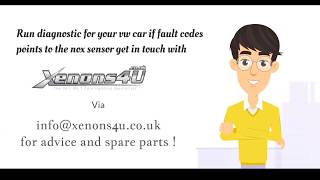 How to fix faulty NOX sensor VW AG 04L907805M Continental 5Wk97235?