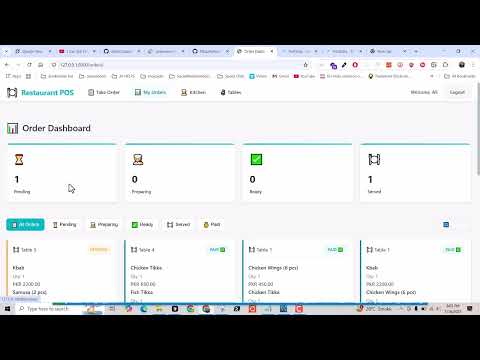 Complete Restaurant POS System using django