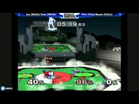 Republic Of Fighters #2 - SSBM Team Finale - Ice+Over vs Porc+Baxon