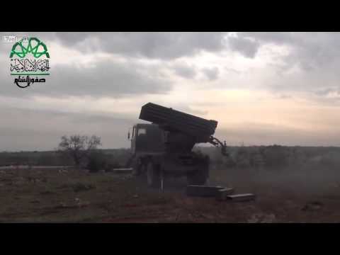 Syria War, REBELS USE ALL THEIR GRAD MISSILE IN ONE SESSION