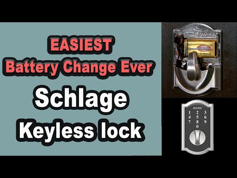 How to Replace the Battery in Your Schlage Door Lock video thumbnail