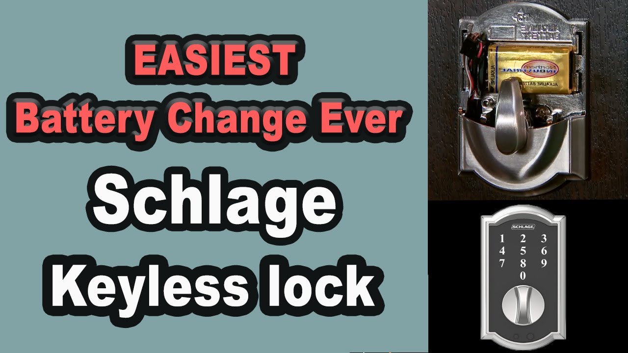 How to Replace the Battery in Your Schlage Door Lock video thumbnail