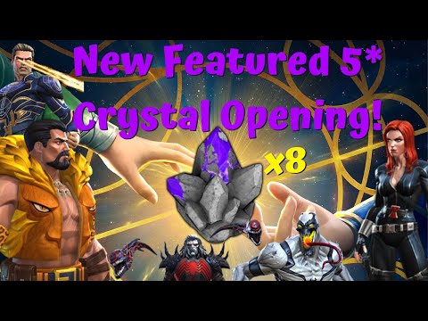 New 5* Featured Crystal Opening! x8 100k+ Shards! OG BW! CEO Pull?! - Marvel Contest of Champions