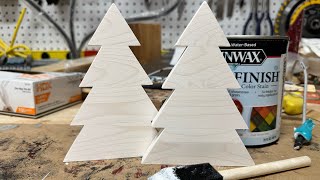 JASCOgoods is live! How to stain Christmas Trees with a white wash stain.