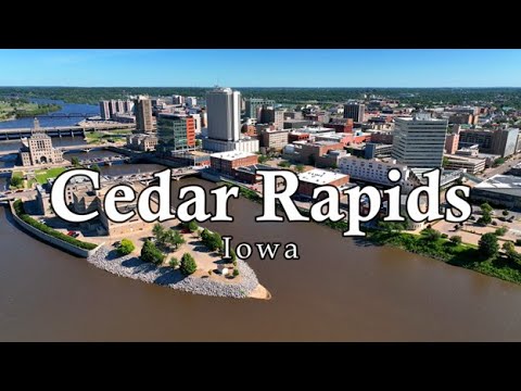 Cedar Rapids, IA - 4K Aerial Tour