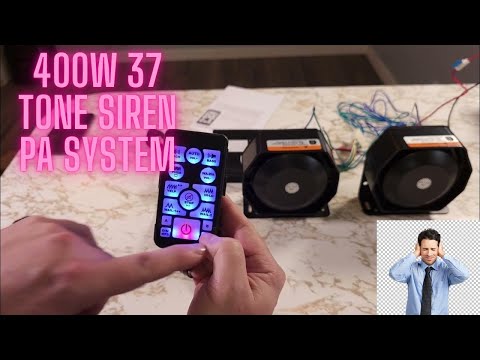 "Siren Sound Off: Unleash the Power of the BooYu 400W 37 Tones Emergency Warning Horn PA System!"