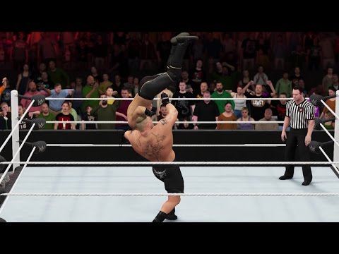 WWE 2K16 gameplay: Brock Lesnar vs. Seth Rollins